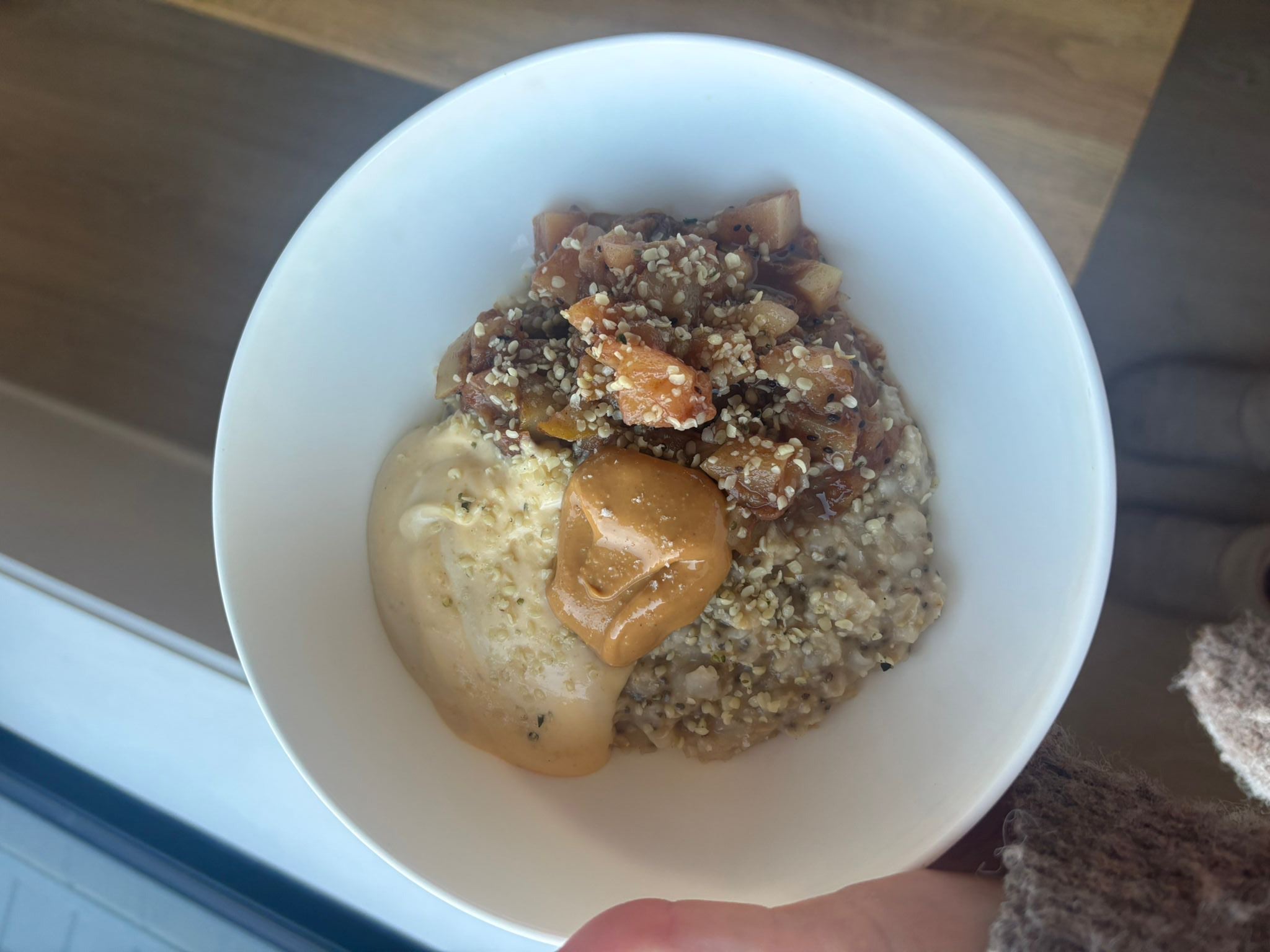 Apple and Vanilla Protein Porridge