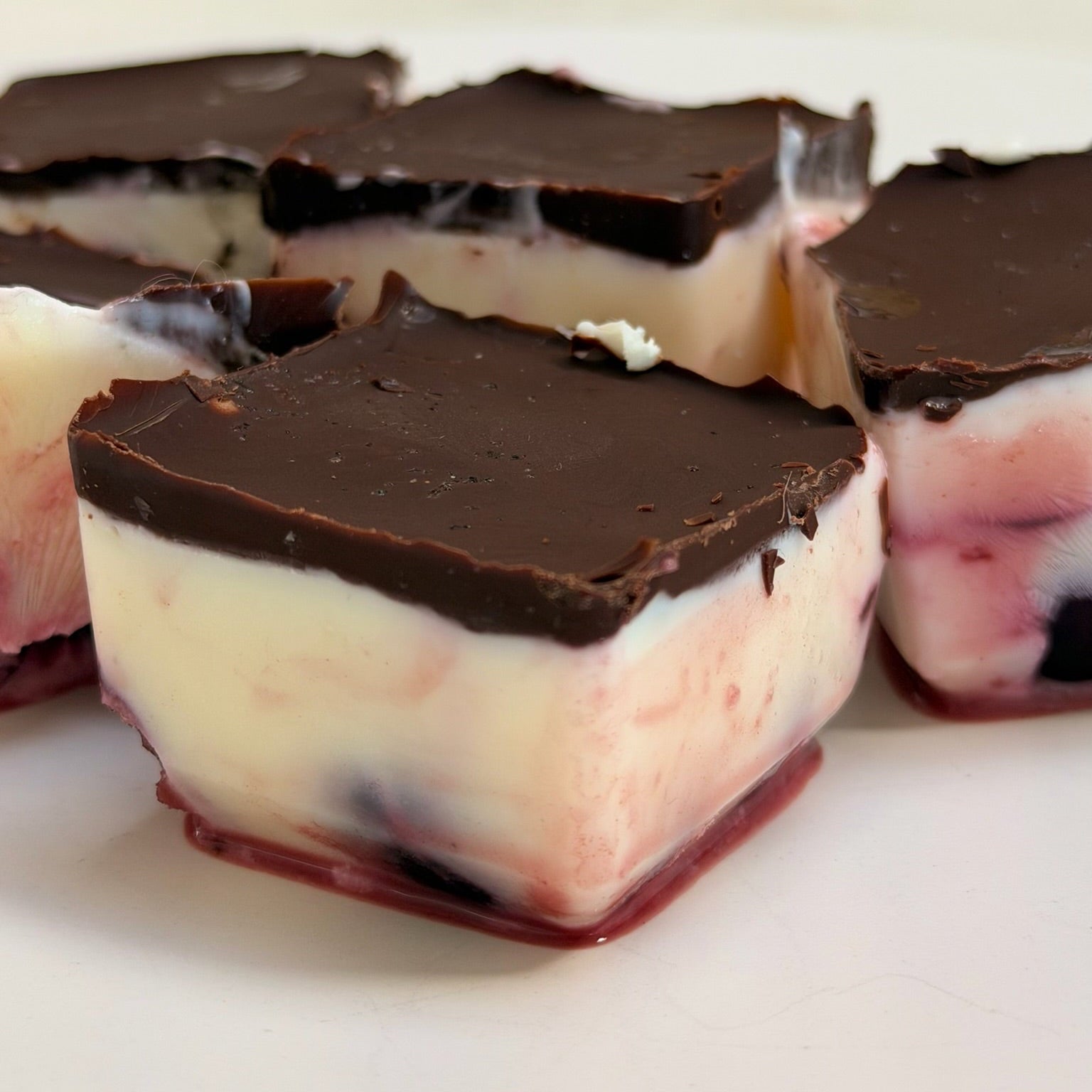 Frozen Cherry Yoghurt Drops