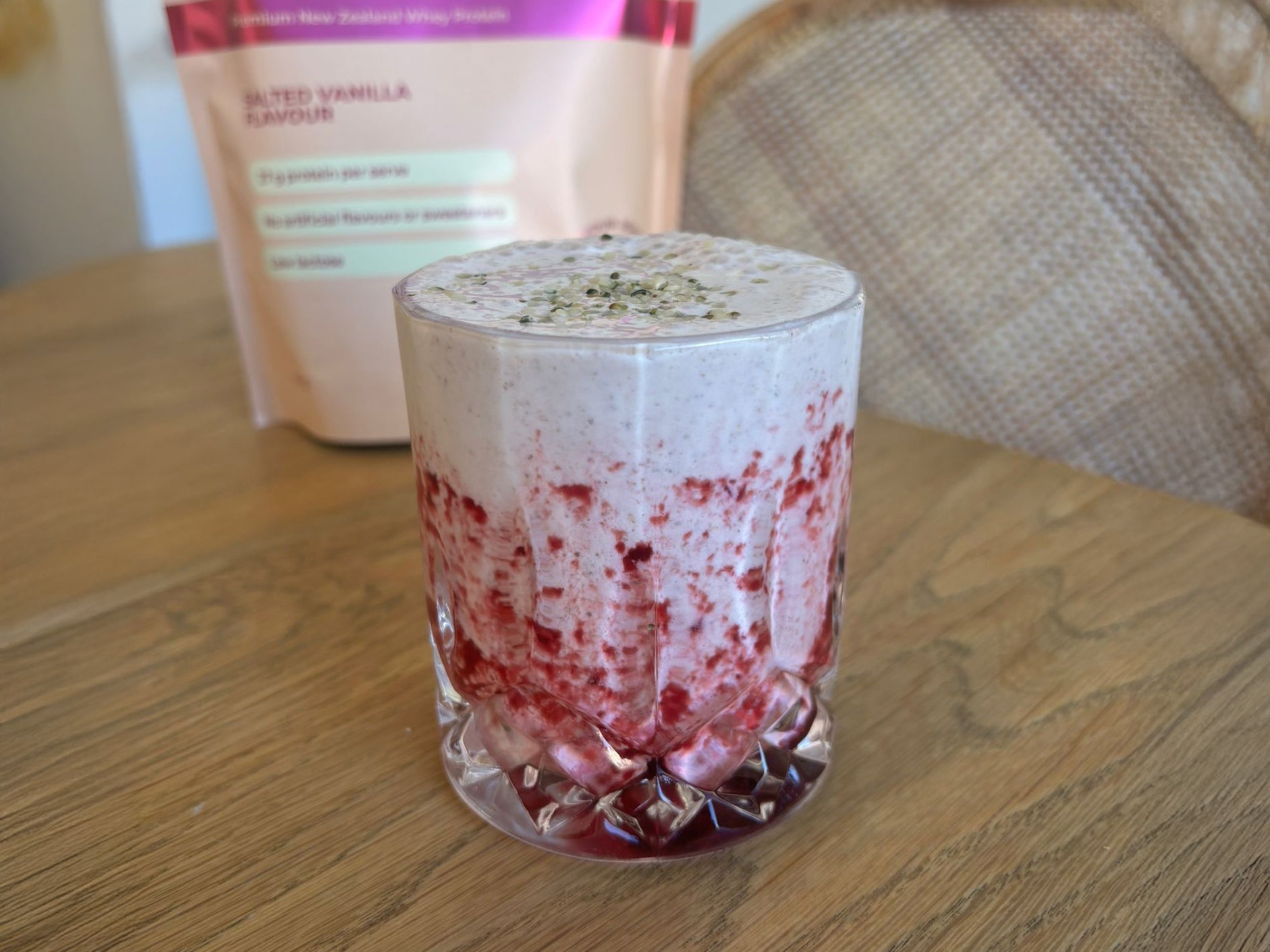 Strawberry and Salted Vanilla Smoothie