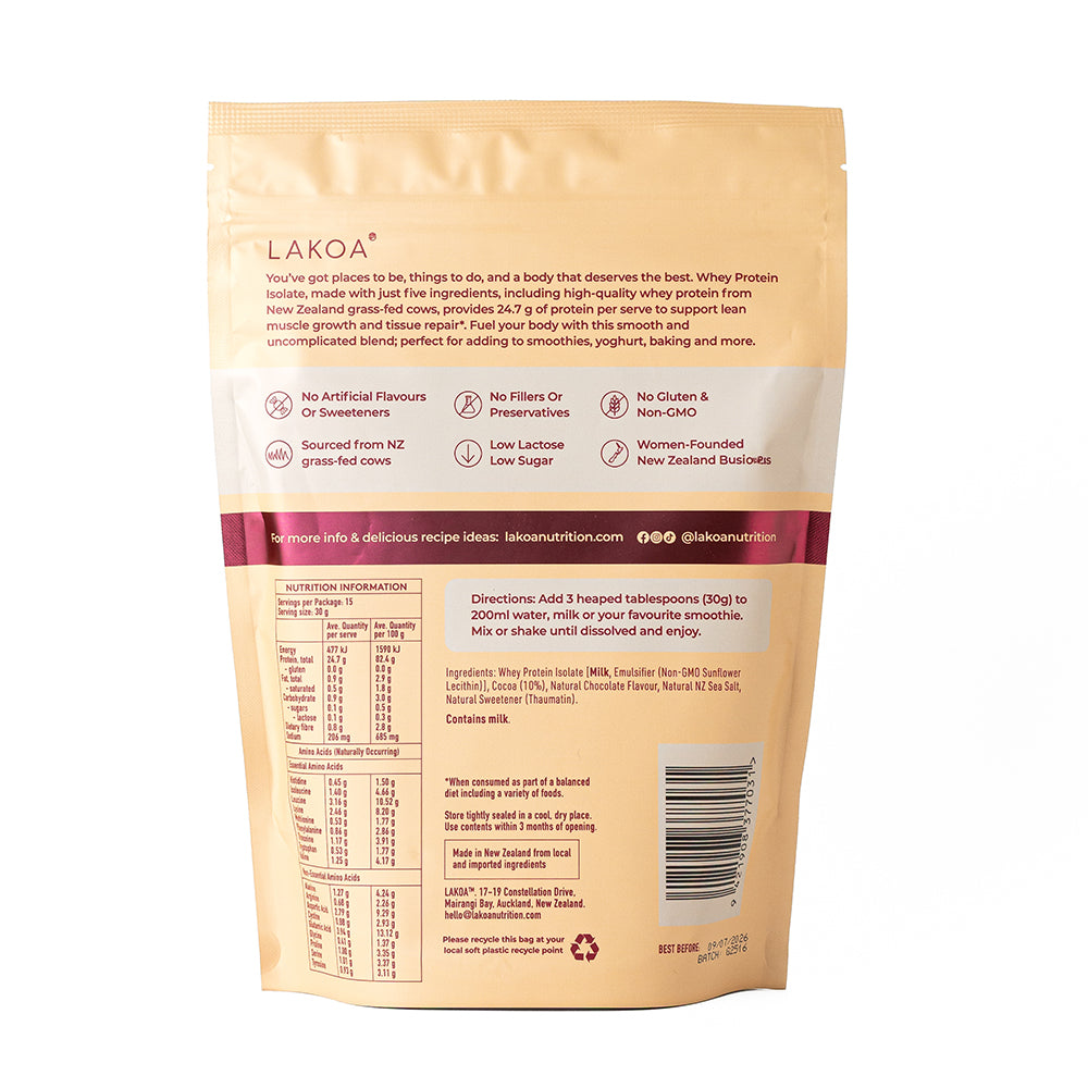 WHEY PROTEIN ISOLATE CHOCOLATE