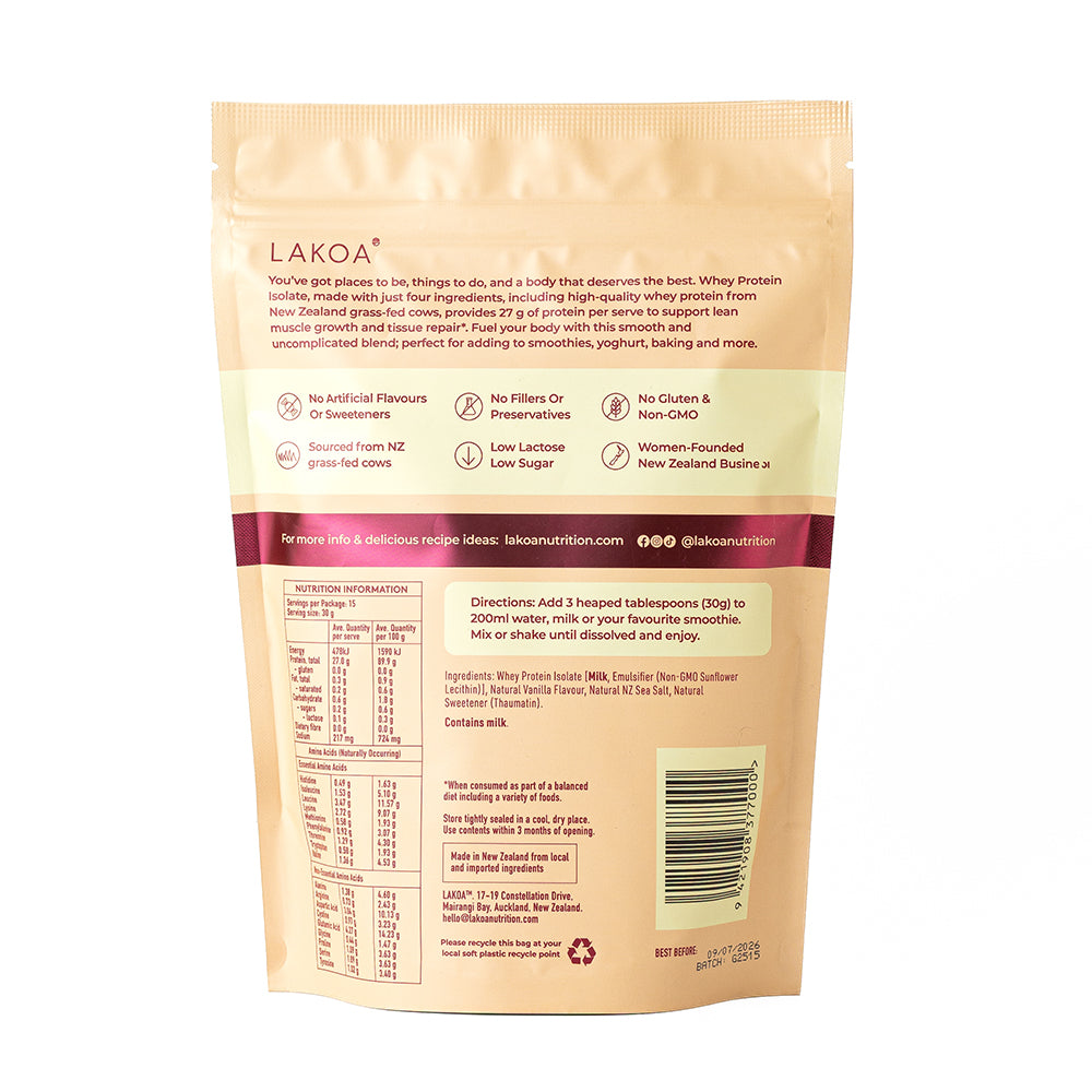 WHEY PROTEIN ISOLATE SALTED VANILLA